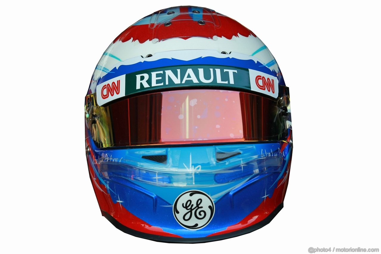 Barcelona Test Febbraio 2012, 22.02.2012 Barcelona, Spain,
Vitaly Petrov (RUS), Caterham F1 Team helmet - Formula 1 Testing, day 2 - Formula 1 World Championship 