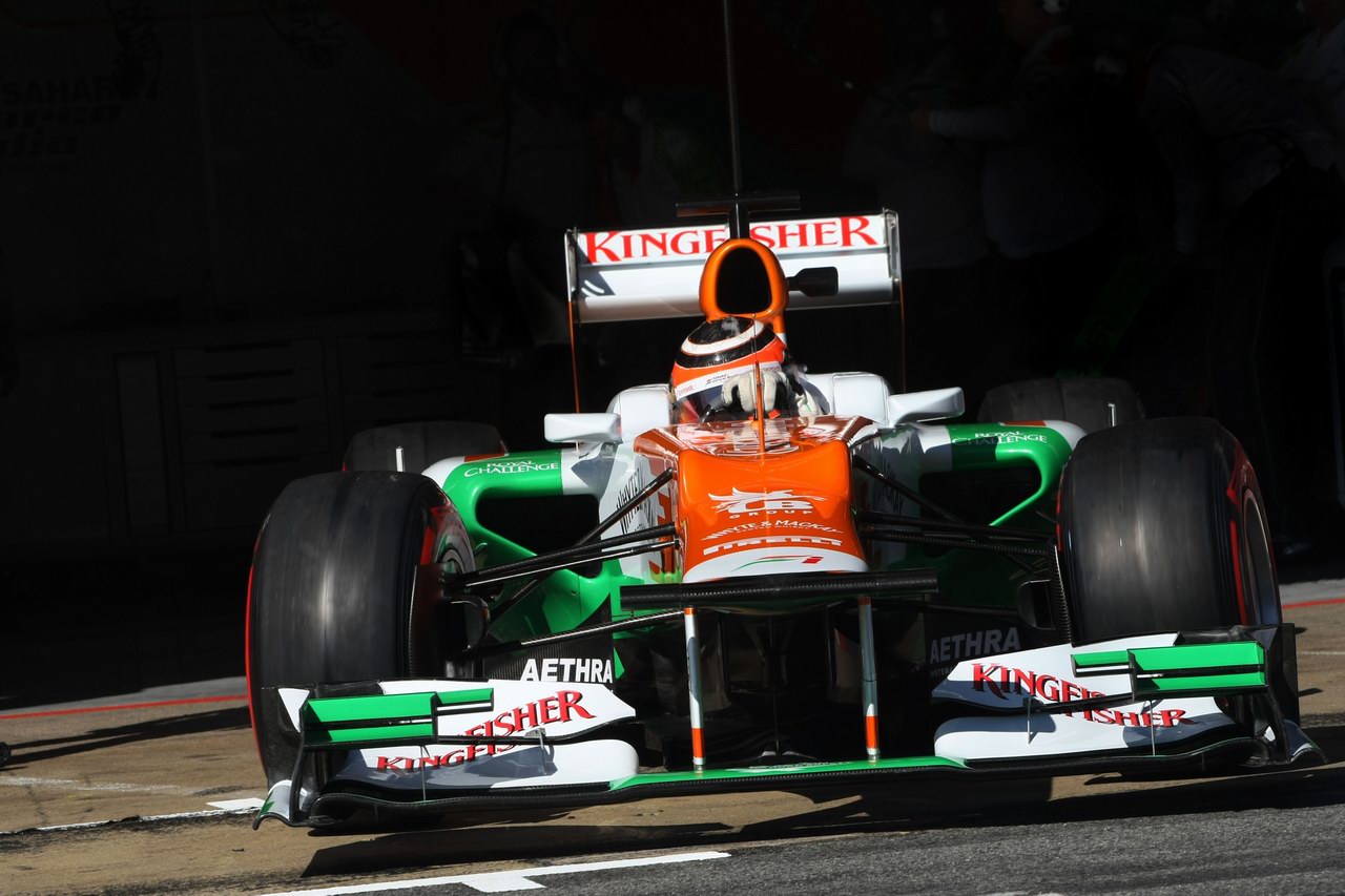 Barcelona Test Febbraio 2012, 22.02.2012, Barcelona, Spain,
Nico Hulkenberg (GER), Sahara Force India Formula One Team   - Formula 1 Testing, day 2 - Formula 1 World Championship - www.xpb.cc, EMail: info@xpb.cc - copy of publication required for printed pictures. Every used picture is fee-liable © Copyright: Charniaux / xpb.cc