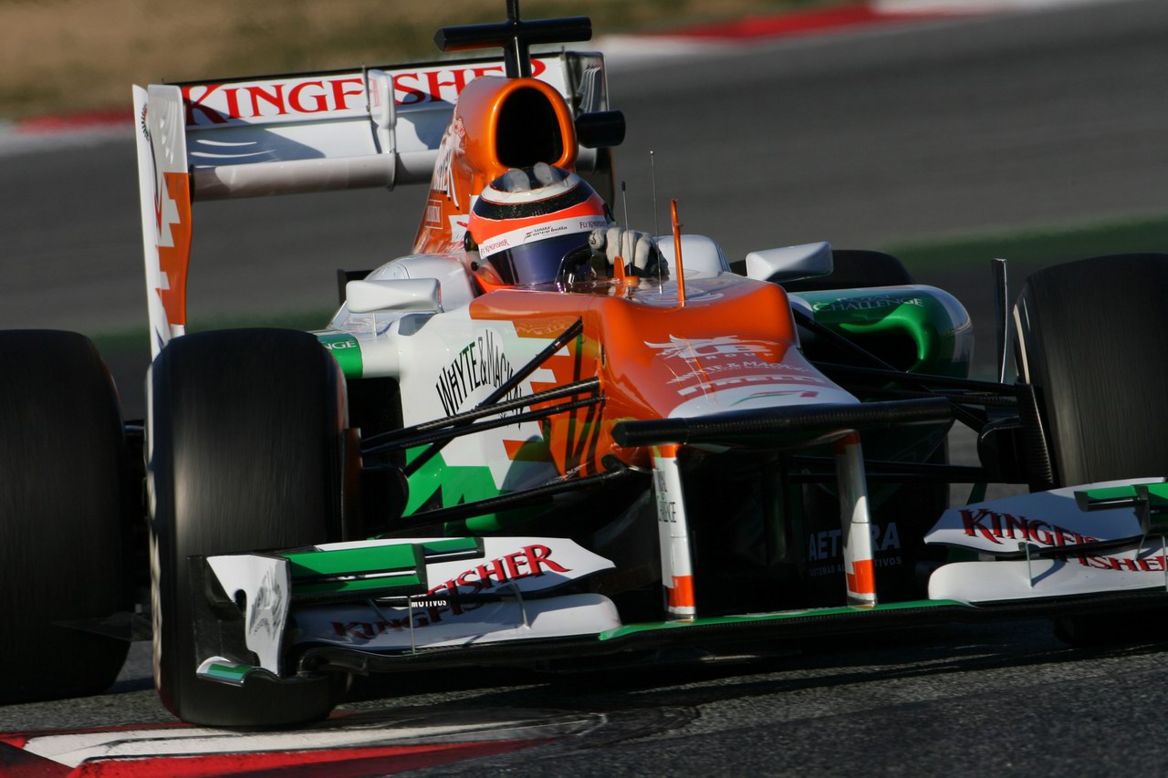 Barcelona Test Febbraio 2012, 22.02.2012, Barcelona, Spain,
Nico Hulkenberg (GER), Sahara Force India Formula One Team   - Formula 1 Testing, day 2 - Formula 1 World Championship - www.xpb.cc, EMail: info@xpb.cc - copy of publication required for printed pictures. Every used picture is fee-liable © Copyright: Charniaux / xpb.cc