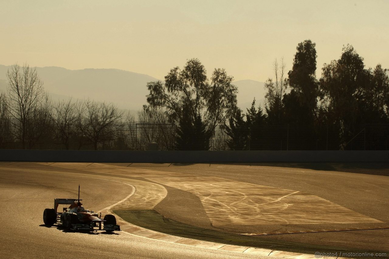 Barcelona Test Febbraio 2012, 24.02.2012, Barcelona, Spain,
Paul di Resta (GBR), Sahara Force India Formula One Team   - Formula 1 Testing, day 4 - Formula 1 World Championship 
