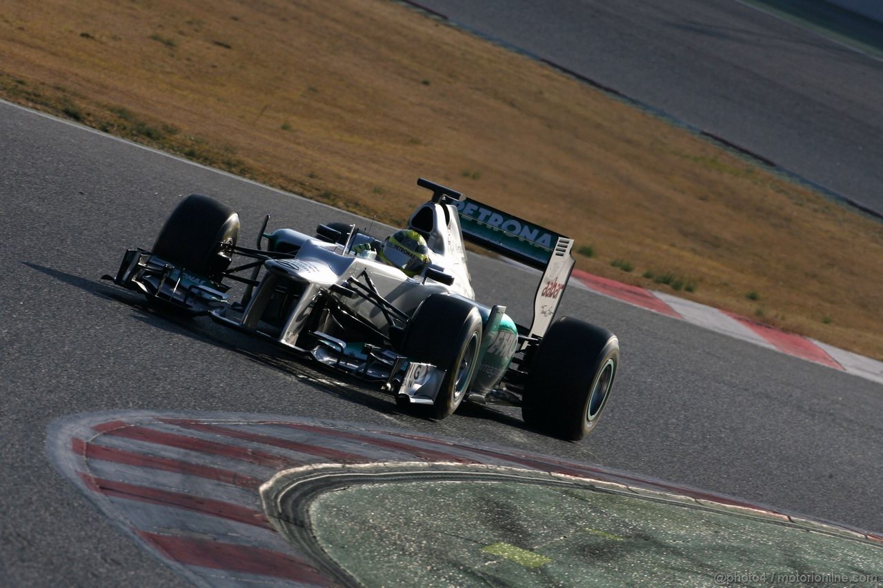 Barcelona Test Febbraio 2012, 24.02.2012, Barcelona, Spain,
Nico Rosberg (GER), Mercedes GP   - Formula 1 Testing, day 4 - Formula 1 World Championship 