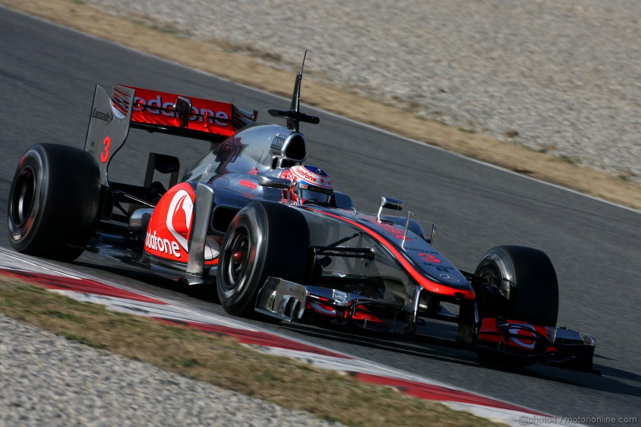 Barcelona Test Febbraio 2012, 24.02.2012, Barcelona, Spain,
Jenson Button (GBR), McLaren Mercedes   - Formula 1 Testing, day 4 - Formula 1 World Championship 
