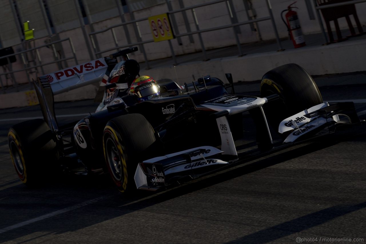 Barcelona Test Febbraio 2012, 24.02.2012, Barcelona, Spain,
Pastor Maldonado (VEN), Williams F1 Team   - Formula 1 Testing, day 4 - Formula 1 World Championship 