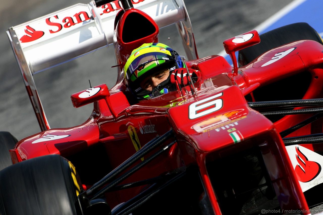 Barcelona Test Febbraio 2012, 24.02.2012, Barcelona, Spain,
Felipe Massa (BRA), Ferrari   - Formula 1 Testing, day 3 - Formula 1 World Championship 