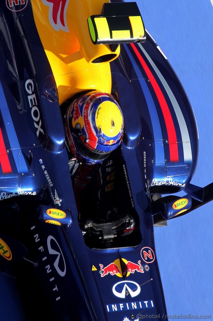 Barcelona Test Febbraio 2012, 24.02.2012, Barcelona, Spain,
Mark Webber (AUS), Red Bull Racing   - Formula 1 Testing, day 3 - Formula 1 World Championship 