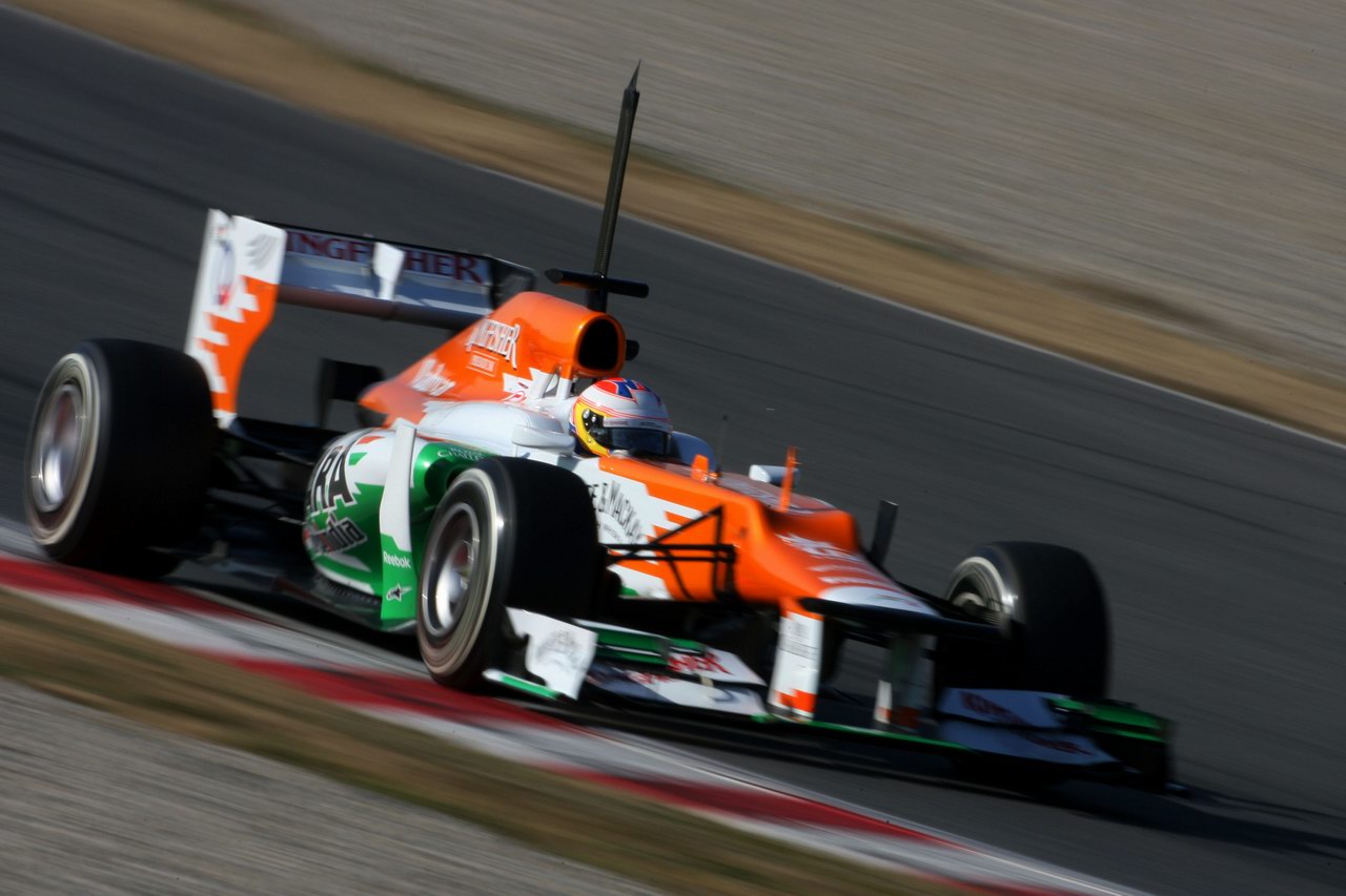 Barcelona Test Febbraio 2012, 24.02.2012, Barcelona, Spain,
Paul di Resta (GBR), Sahara Force India Formula One Team   - Formula 1 Testing, day 4 - Formula 1 World Championship - www.xpb.cc, EMail: info@xpb.cc - copy of publication required for printed pictures. Every used picture is fee-liable © Copyright: Charniaux / xpb.cc