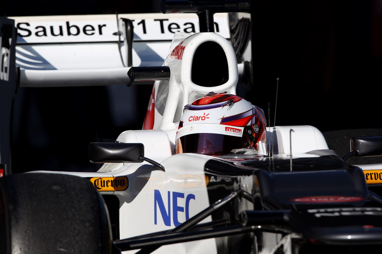 Barcelona Test Febbraio 2012, Kamui Kobayashi (JAP), Sauber F1 Team.
Circuit de Catalunya. 