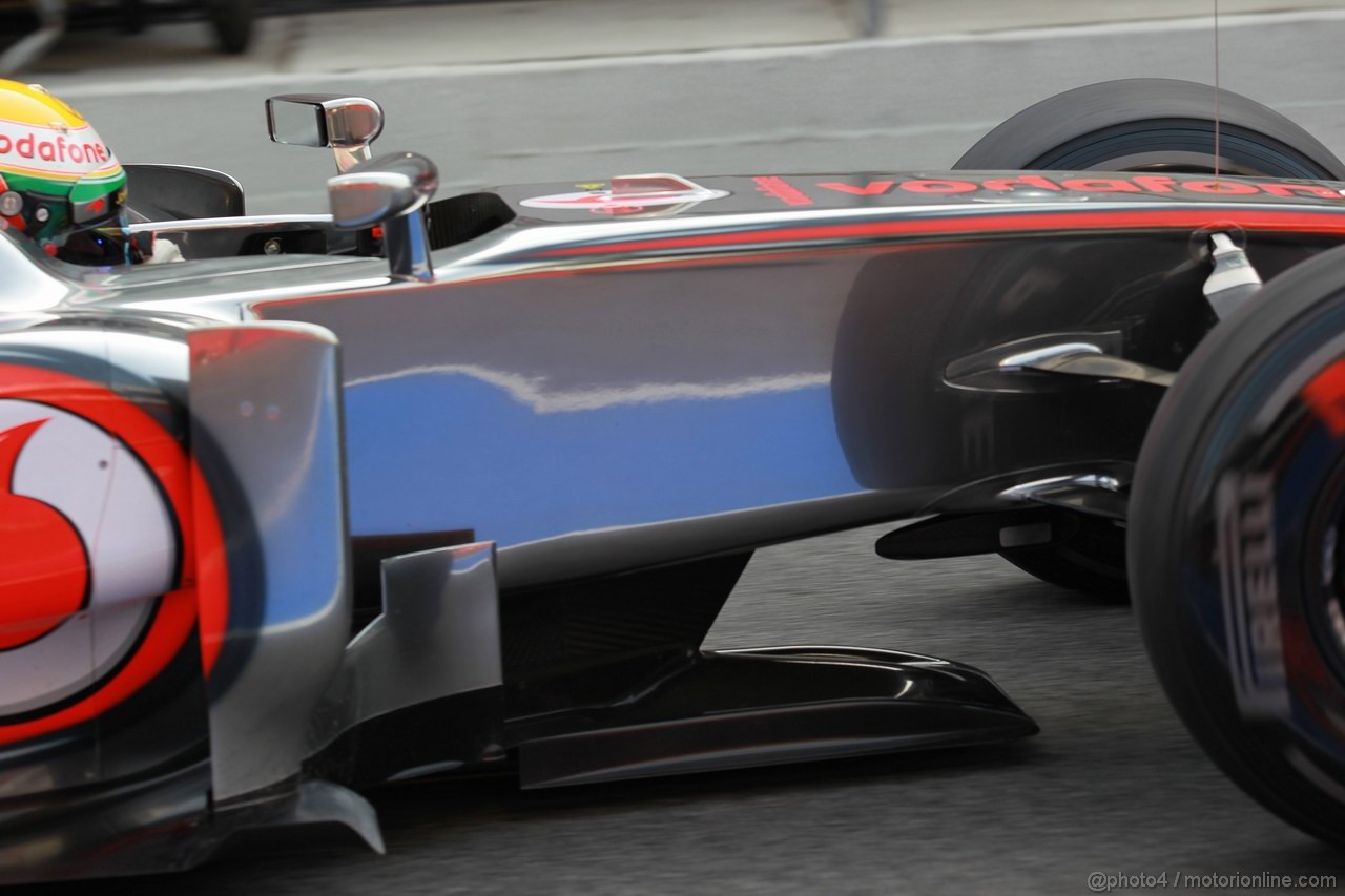 Barcelona Test Marzo 2012, 04.03.2012
Lewis Hamilton (GBR), McLaren Mercedes tea tray 
