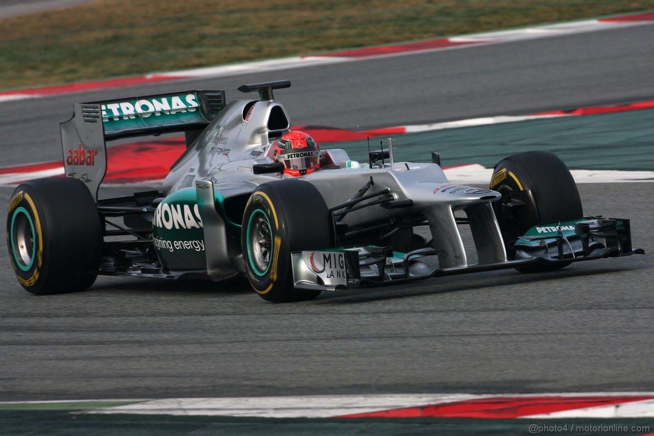Barcelona Test Marzo 2012, 04.03.2012
Michael Schumacher (GER), Mercedes GP  