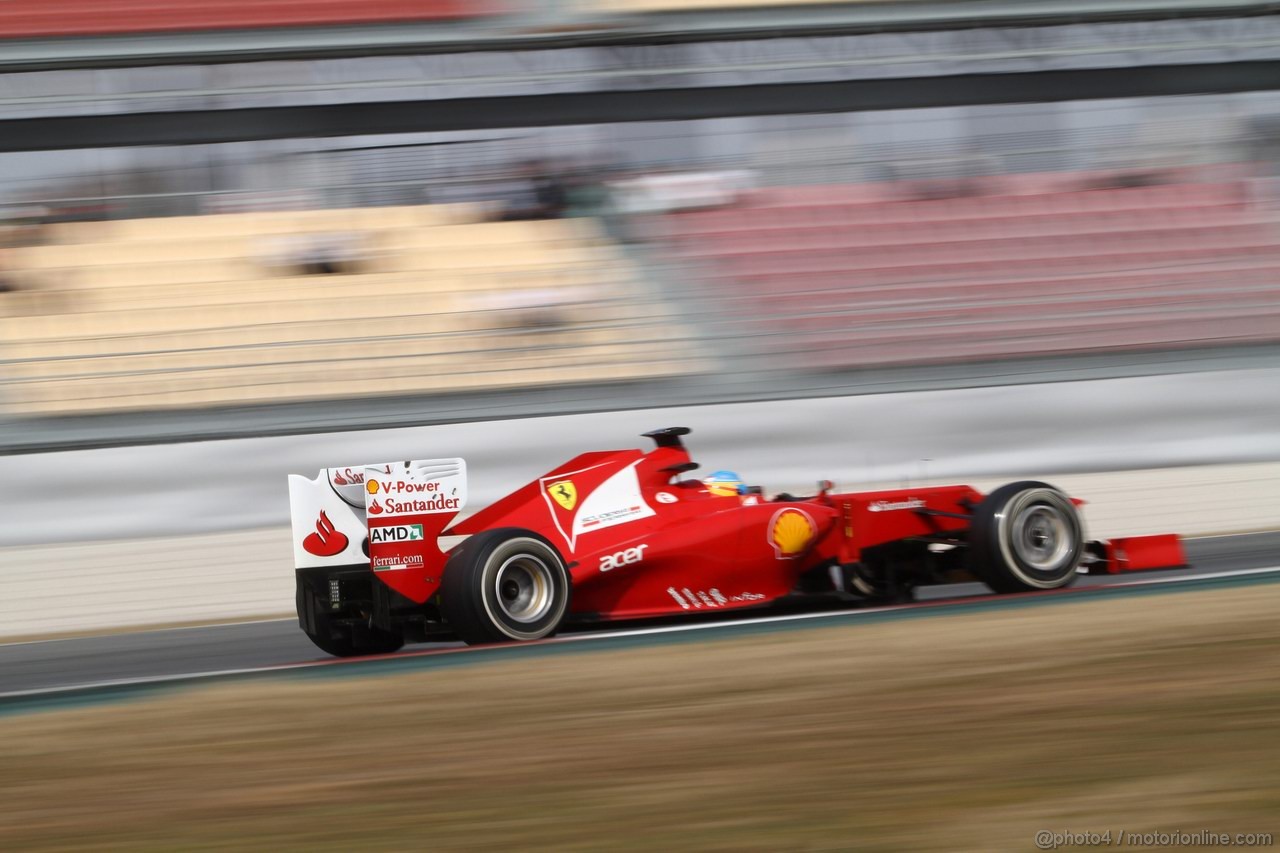 Barcelona Test Marzo 2012, 04.03.2012 Fernando Alonso (ESP), Ferrari, F2012 