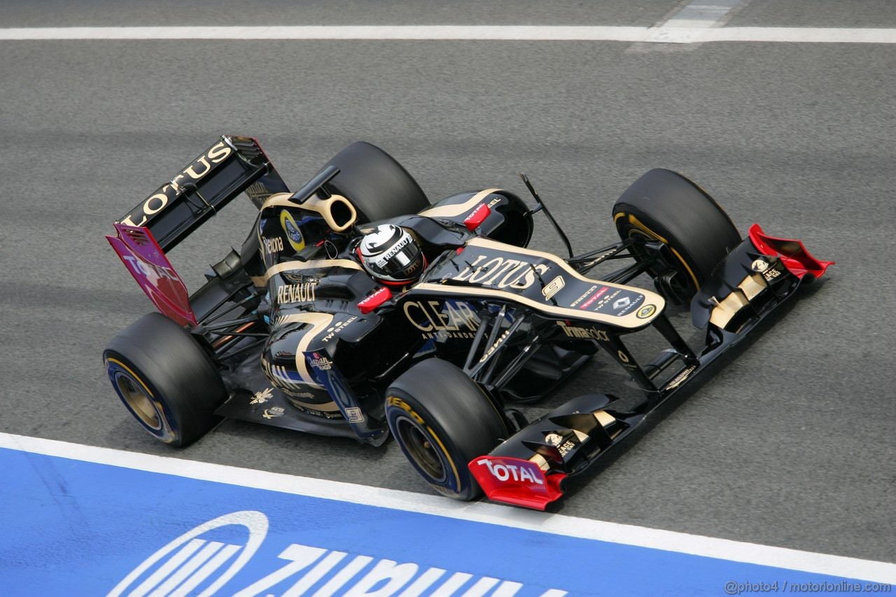 Barcelona Test Marzo 2012, 04.03.2012 Kimi Raikkonen (FIN), Lotus F1 Team E20 