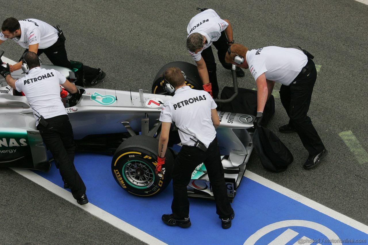 Barcelona Test Marzo 2012, 04.03.2012 Michael Schumacher (GER), Mercedes AMG F1 W03 