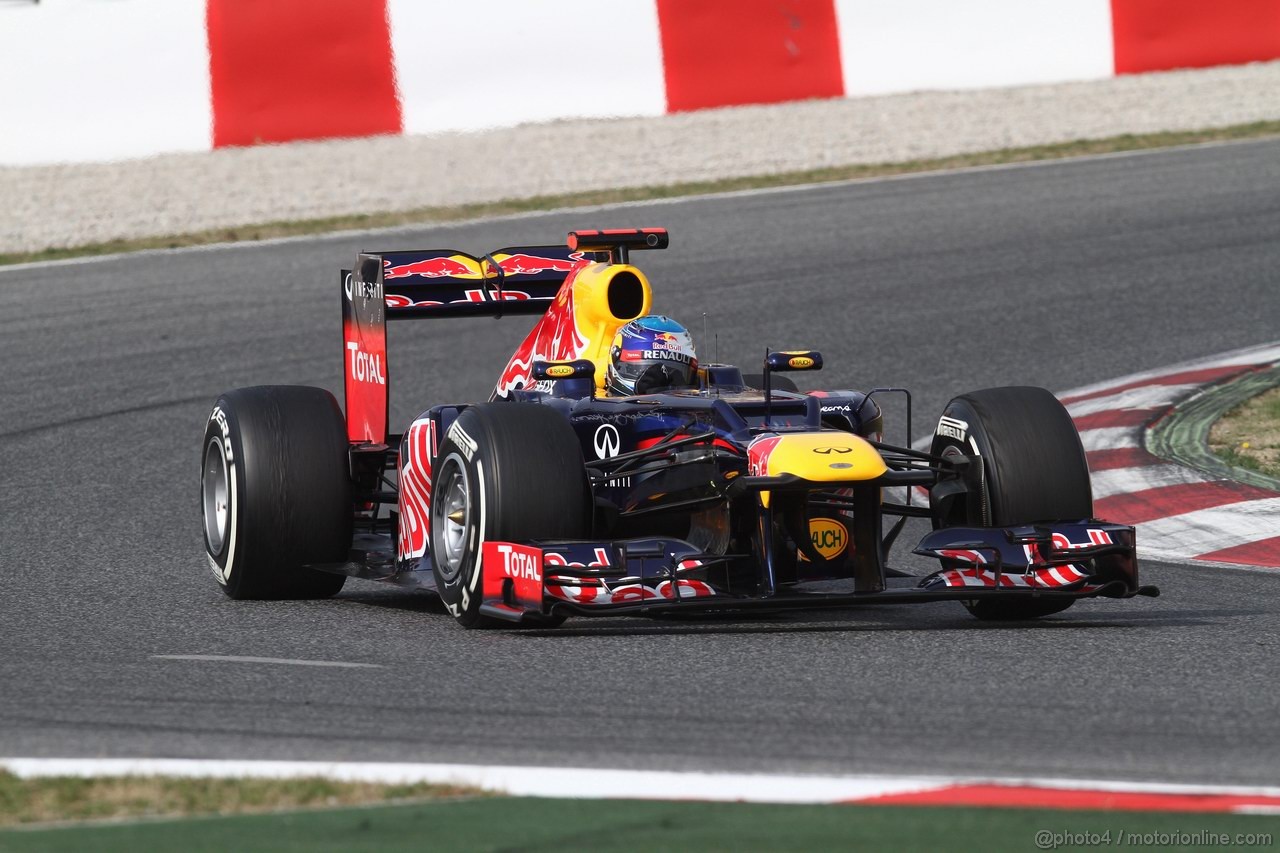 Barcelona Test Marzo 2012, 04.03.2012 Sebastian Vettel (GER), Red Bull Racing, RB8 