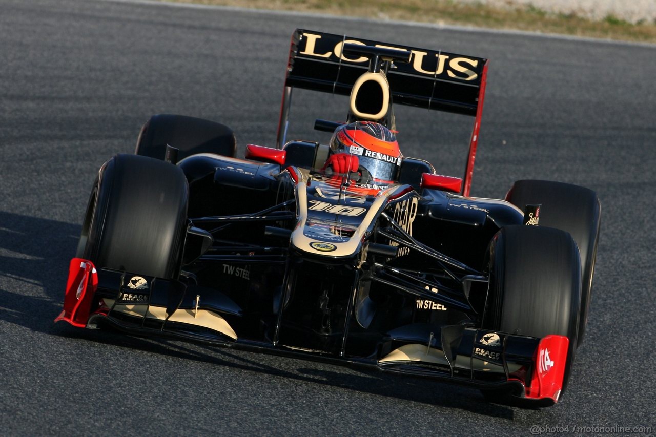 Barcelona Test Marzo 2012, 01.03.2012-Romain Grosjean (FRA), Lotus F1 Team 