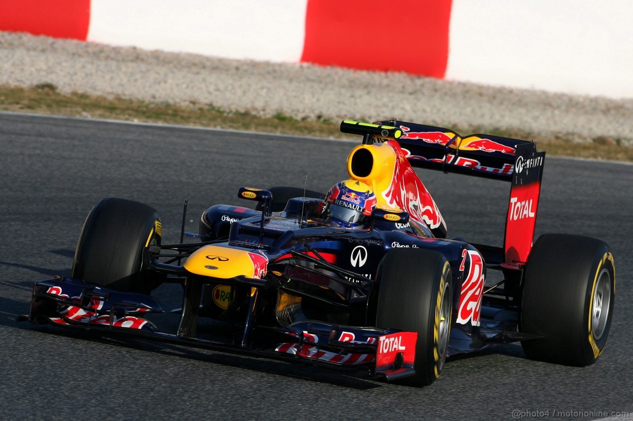 Barcelona Test Marzo 2012, 01.03.2012
Mark Webber (AUS), Red Bull Racing 