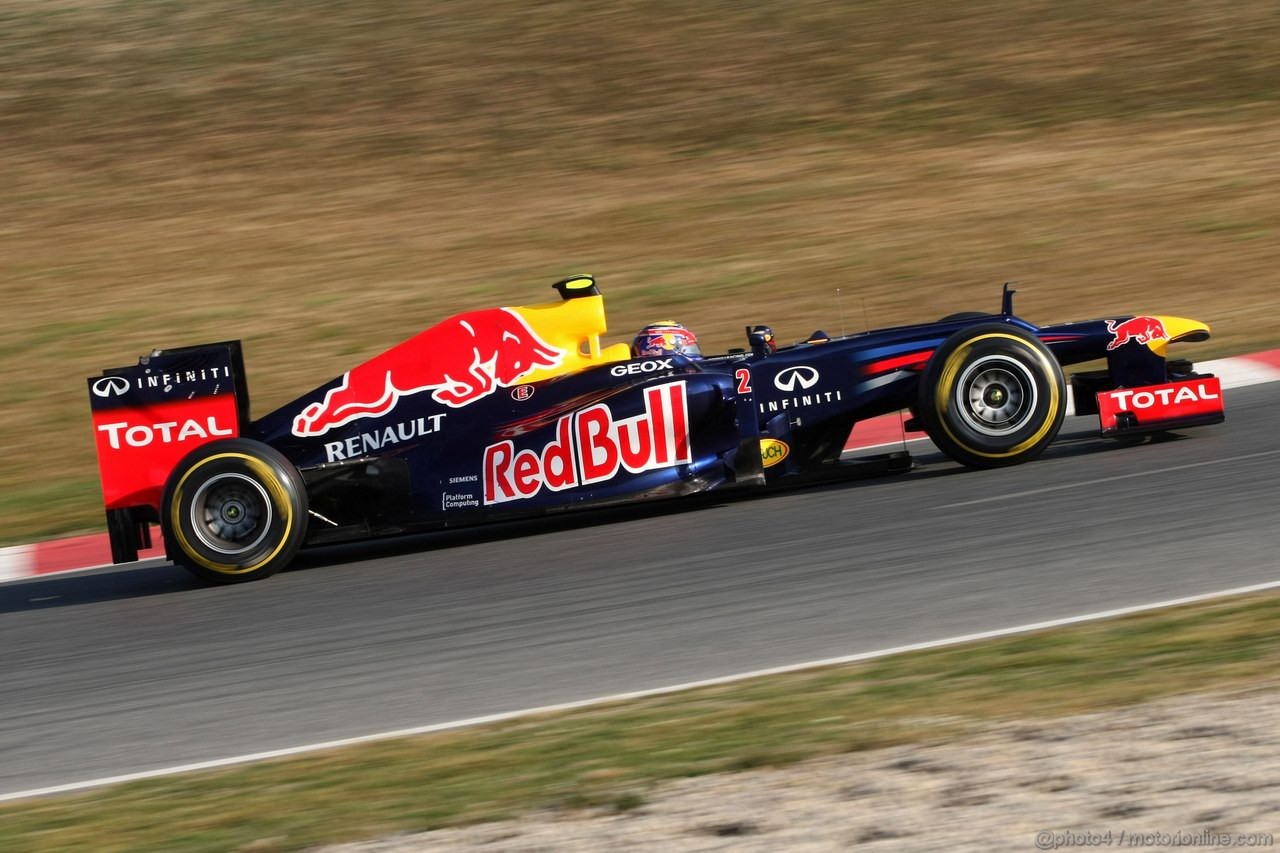 Barcelona Test Marzo 2012, 01.03.2012
Mark Webber (AUS), Red Bull Racing