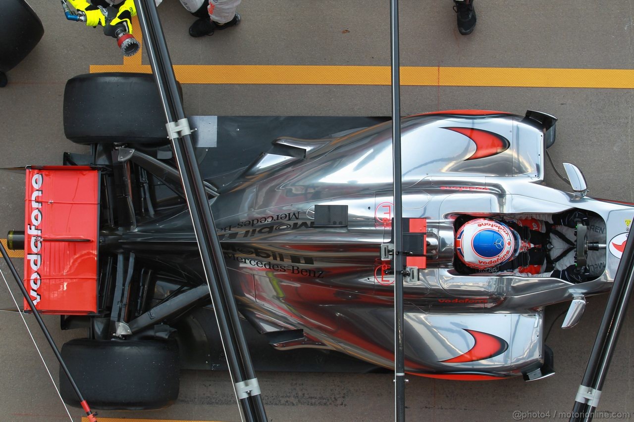 Barcelona Test Marzo 2012, 01.03.2012
Jenson Button (GBR), McLaren Mercedes rear suspension e rear wing 