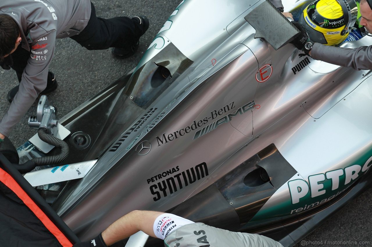 Barcelona Test Marzo 2012, 01.03.2012
Nico Rosberg (GER), Mercedes AMG Petronas engine cover e exhaust 