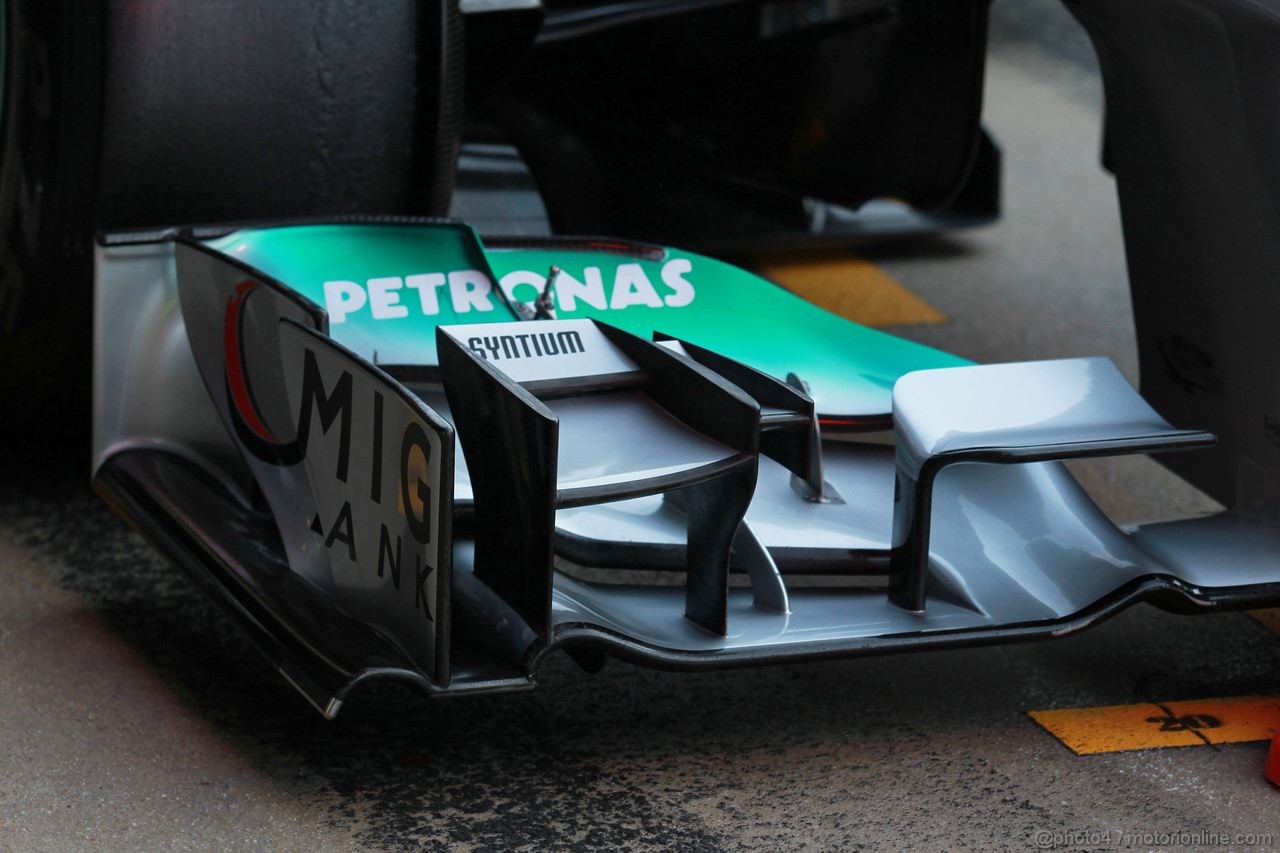 Barcelona Test Marzo 2012, 01.03.2012
Nico Rosberg (GER), Mercedes AMG Petronas front wing