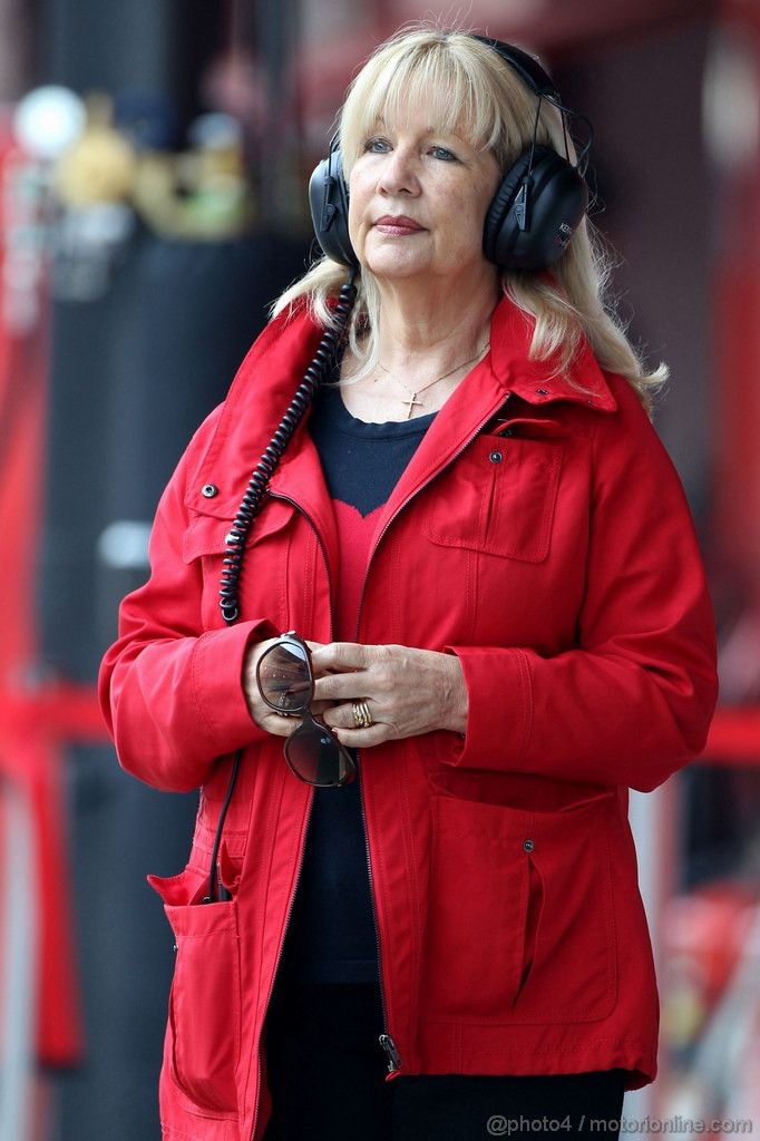 Barcelona Test Marzo 2012, 01.03.2012
Simone, mother of Jenson Button (GBR), McLaren Mercedes 