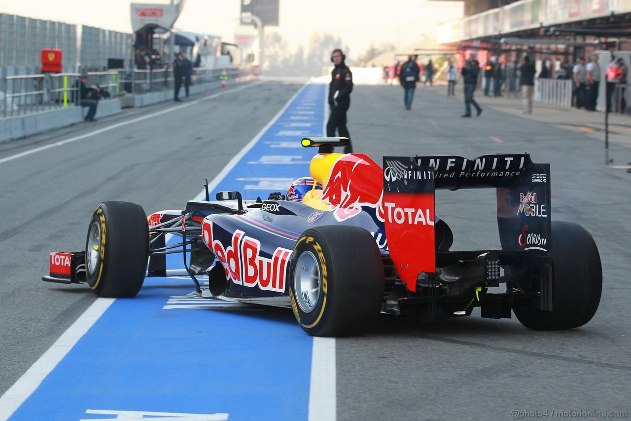 Barcelona Test Marzo 2012, 01.03.2012
Mark Webber (AUS), Red Bull Racing