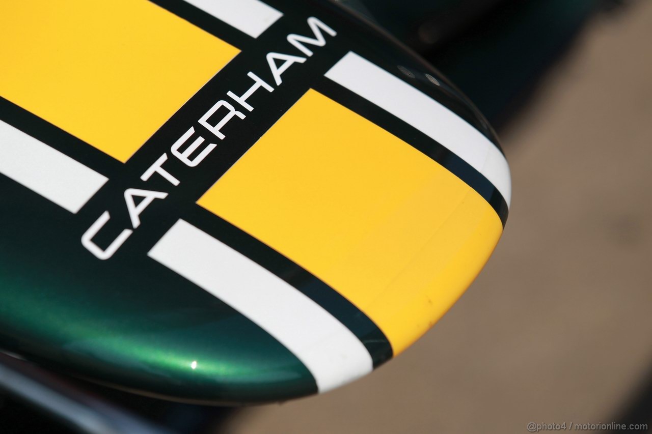 Barcelona Test Marzo 2012, 01.03.2012 
Caterham nose cone 