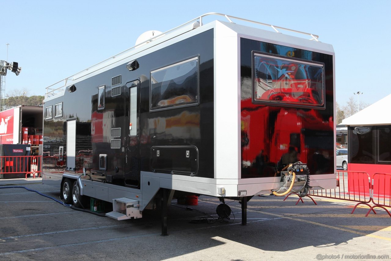 Barcelona Test Marzo 2012, 01.03.2012 
Driver Motorhome 