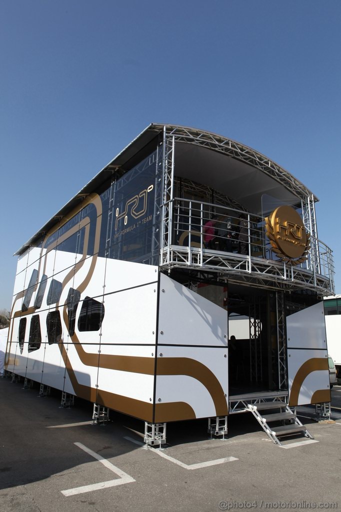 Barcelona Test Marzo 2012, 01.03.2012 
HRT with a new motorhome