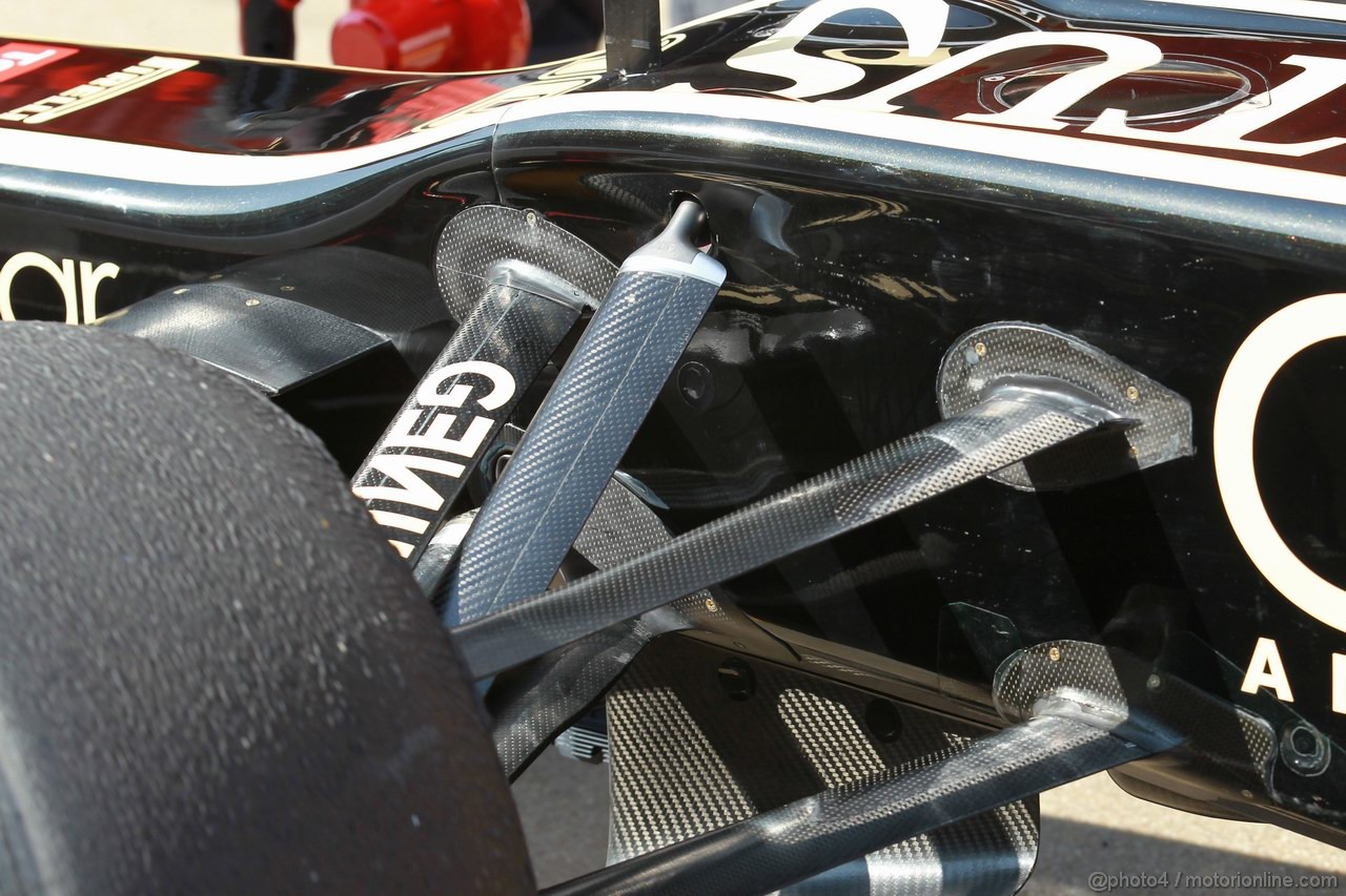 Barcelona Test Marzo 2012, 01.03.2012 
Lotus Renault F1 Team front suspension 