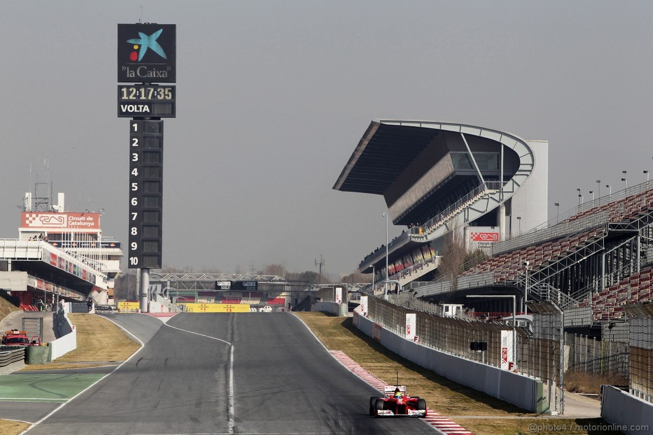 Barcelona Test Marzo 2012, 01.03.2012
Felipe Massa (BRA), Ferrari