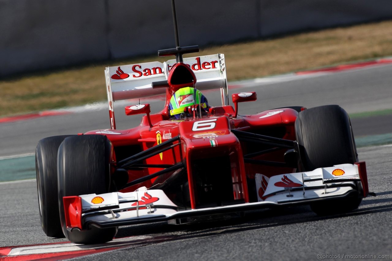 Barcelona Test Marzo 2012, 01.03.2012
Felipe Massa (BRA), Ferrari 