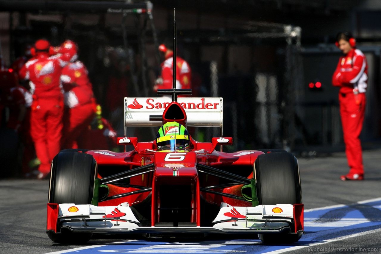 Barcelona Test Marzo 2012, 01.03.2012
Felipe Massa (BRA), Ferrari 