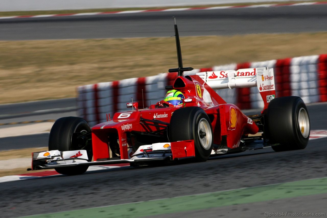 Barcelona Test Marzo 2012, 01.03.2012
Felipe Massa (BRA), Ferrari 