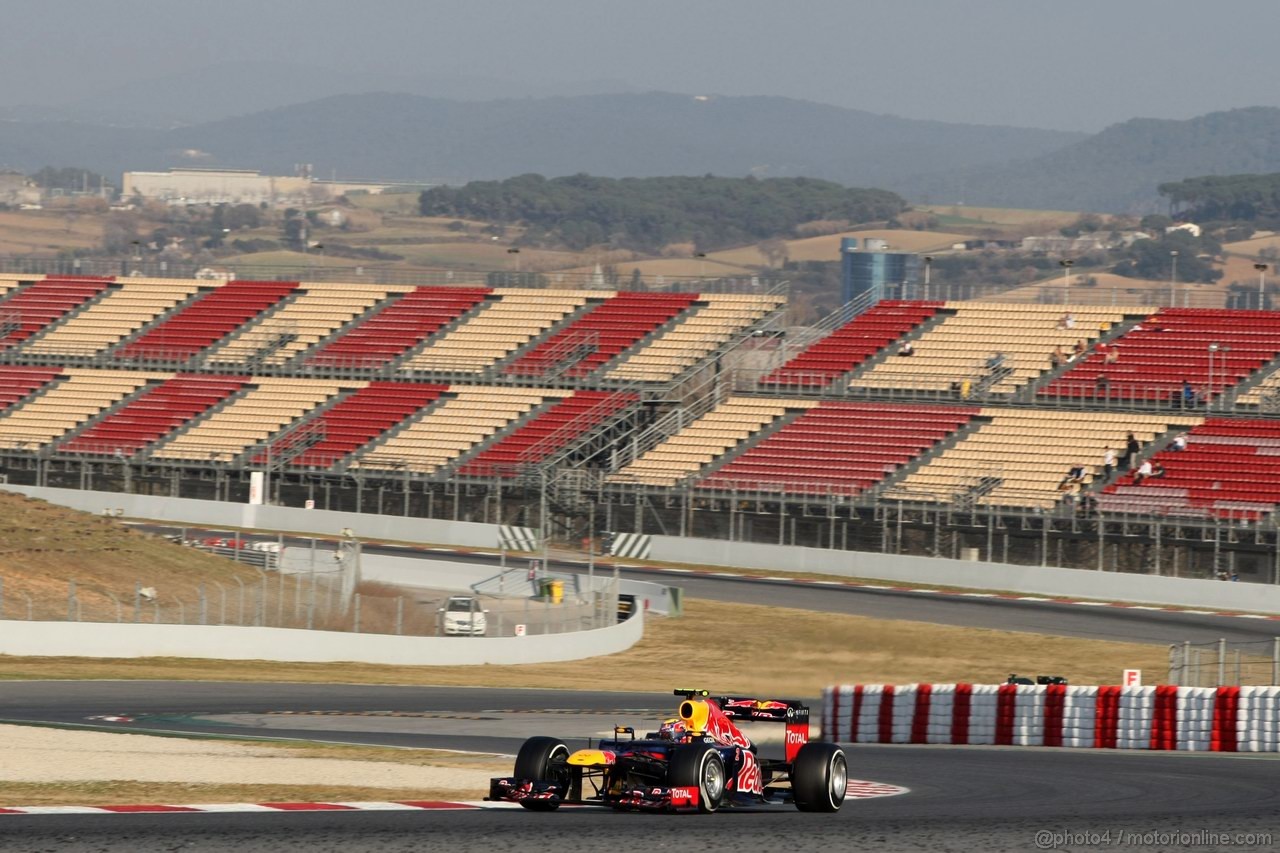 Barcelona Test Marzo 2012, 01.03.2012
Mark Webber (AUS), Red Bull Racing