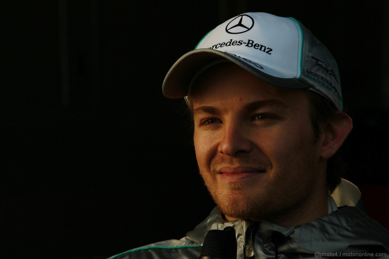 Barcelona Test Marzo 2012, 01.03.2012 
Nico Rosberg (GER), Mercedes AMG Petronas