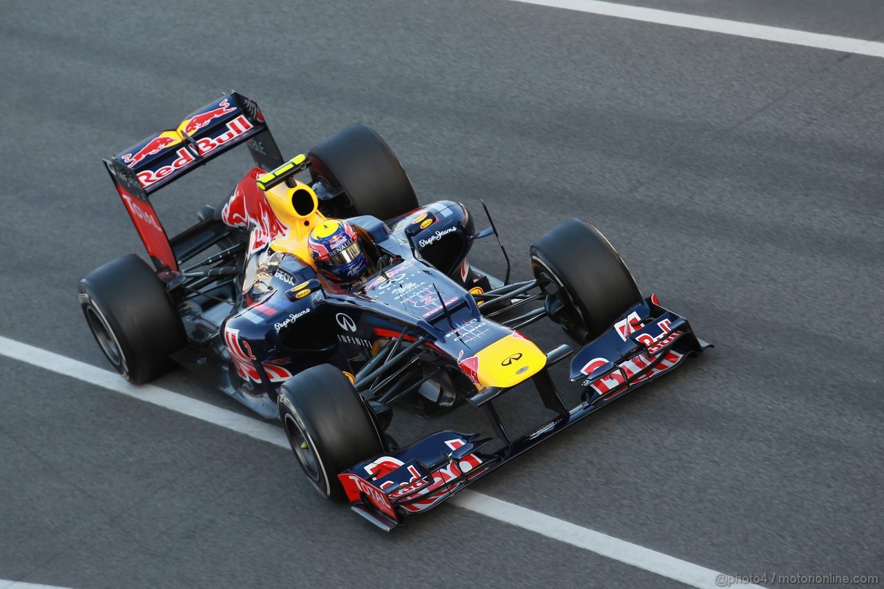 Barcelona Test Marzo 2012, 01.03.2012
Mark Webber (AUS), Red Bull Racing 