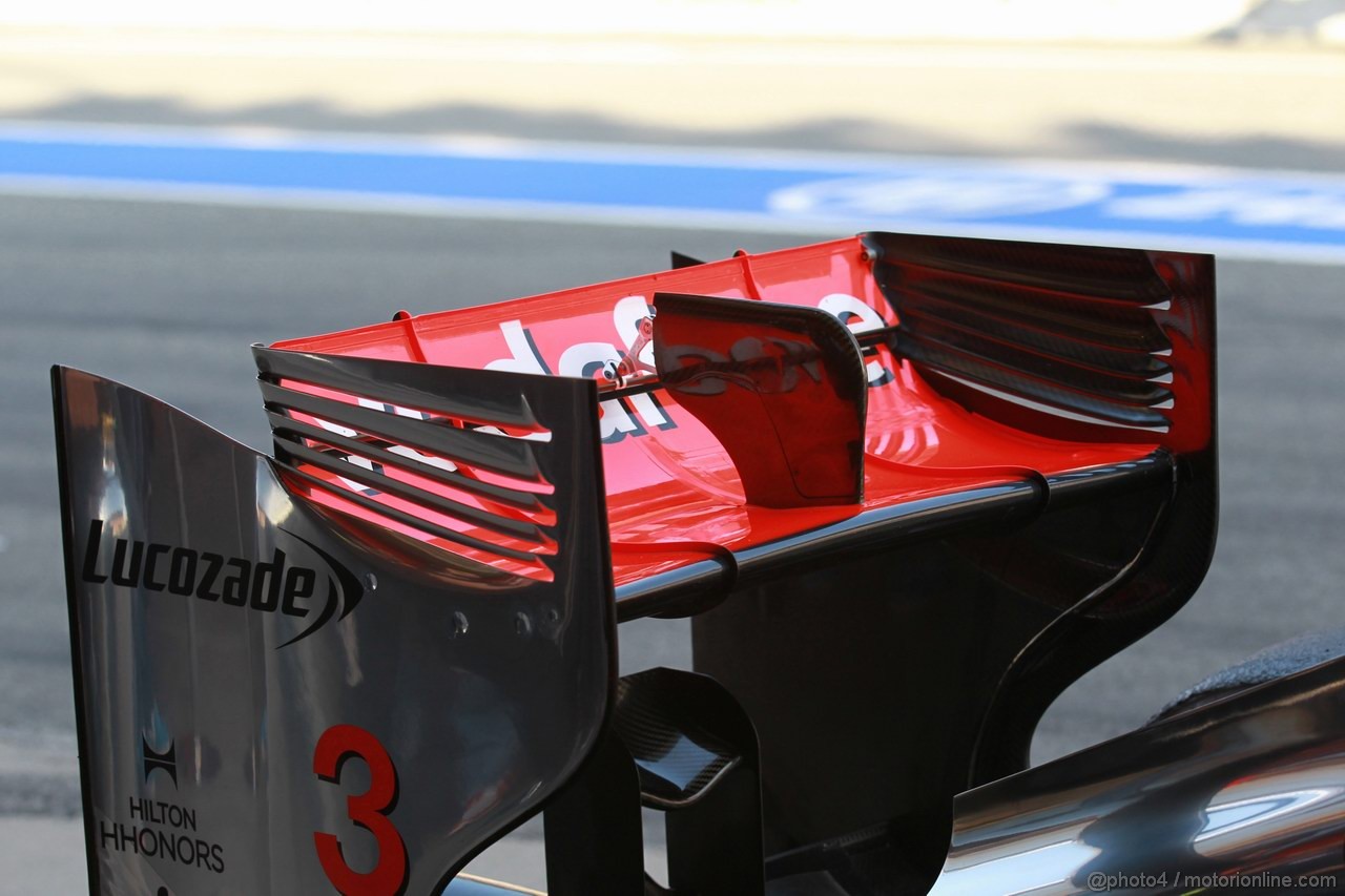 Barcelona Test Marzo 2012, 01.03.2012
Jenson Button (GBR), McLaren Mercedes rear wing 