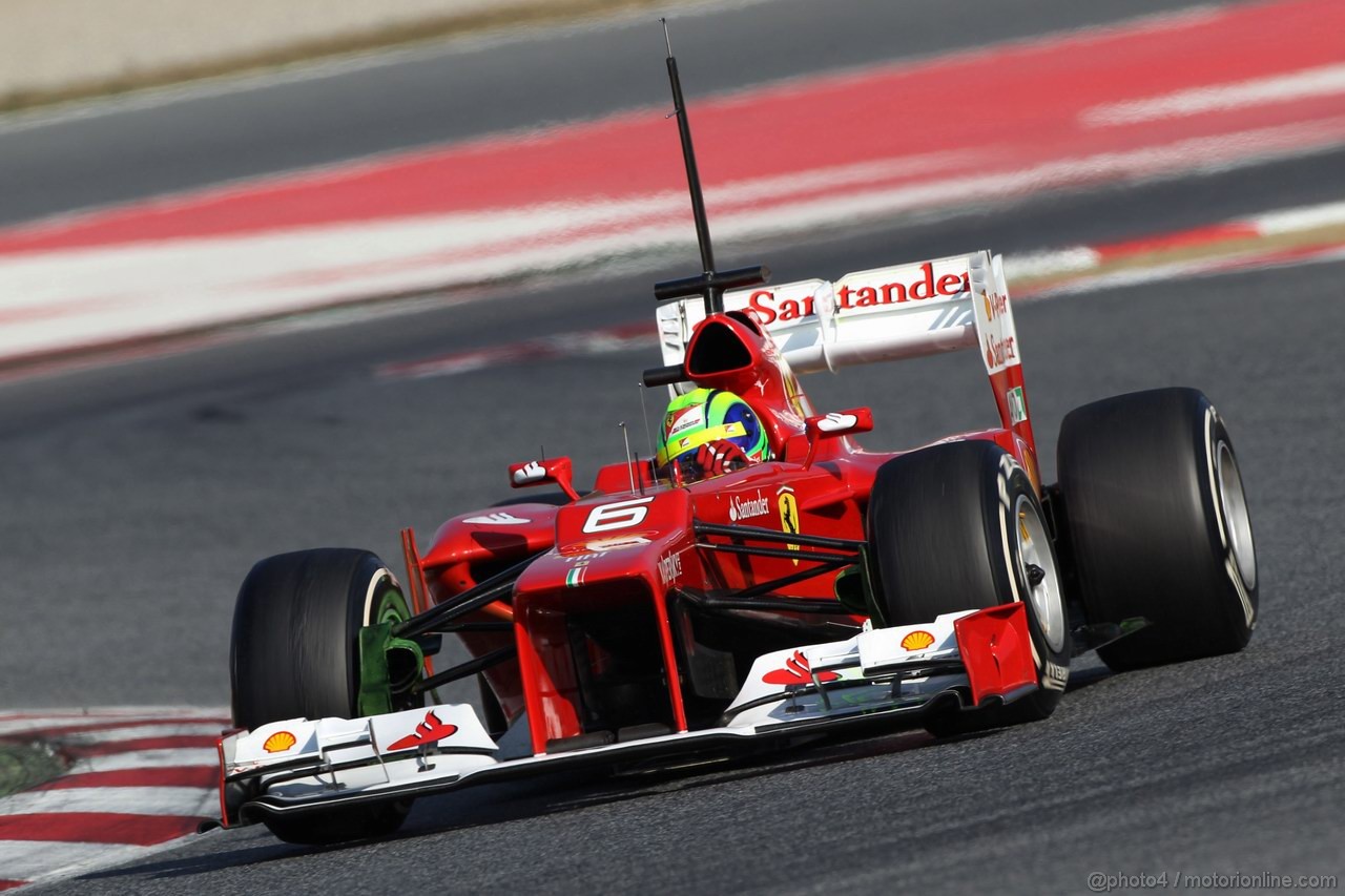 Barcelona Test Marzo 2012, 01.03.2012
Felipe Massa (BRA), Ferrari 