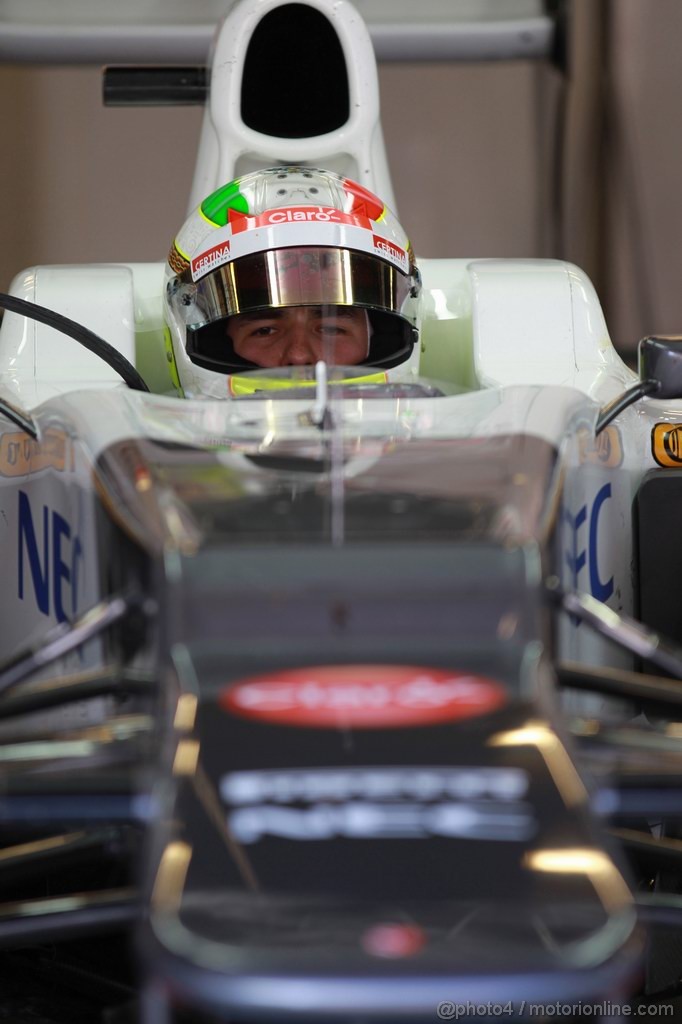 Barcelona Test Marzo 2012, 01.03.2012 
Sergio Perez (MEX), Sauber F1 Team 