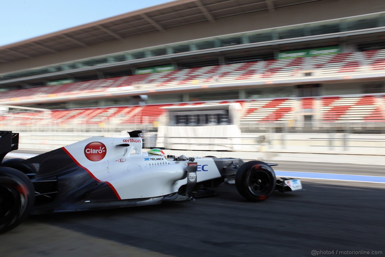 Barcelona Test Marzo 2012, 01.03.2012
Sergio Perez (MEX), Sauber F1 Team