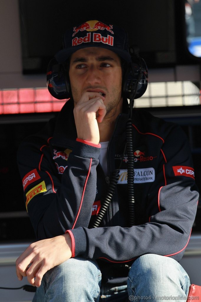 Barcelona Test Marzo 2012, 01.03.2012 
Daniel Ricciardo (AUS), Scuderia Toro Rosso