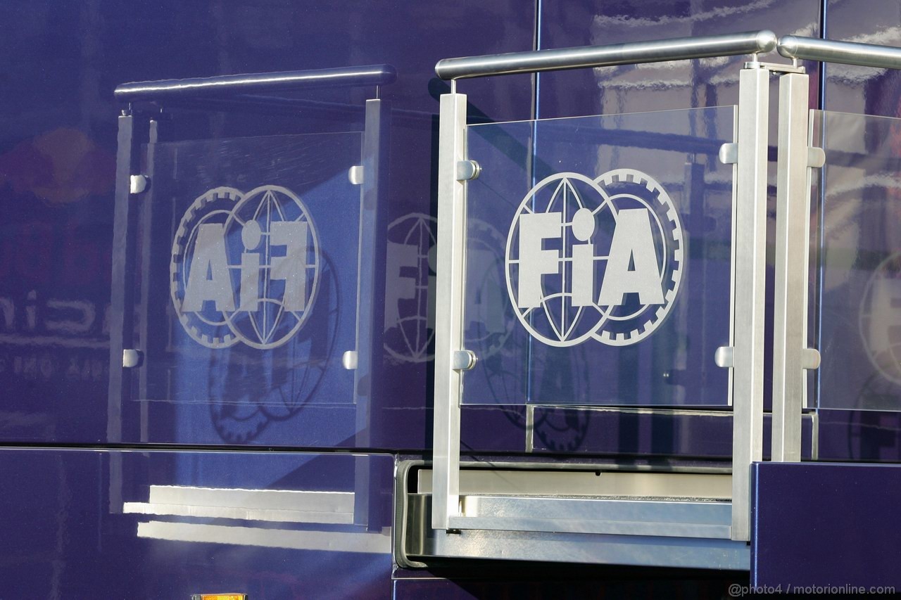 Barcelona Test Marzo 2012, 01.04.2012 FIA Motorhome