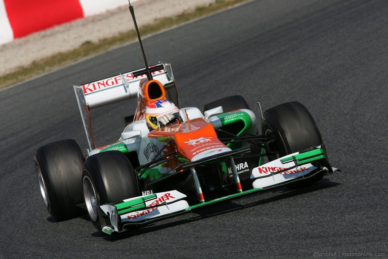 Barcelona Test Marzo 2012, 01.04.2012 Paul di Resta (GBR) Sahara Force India Formula One Team VJM05