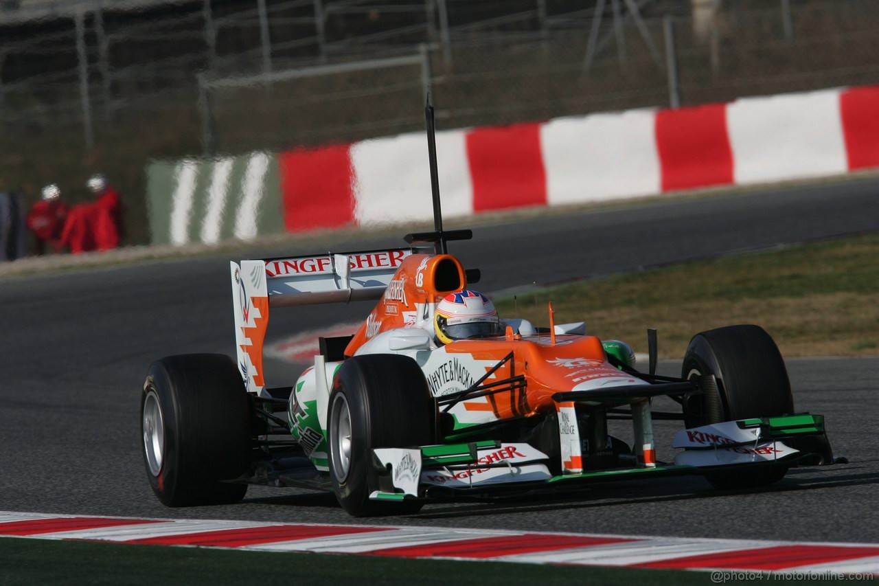 Barcelona Test Marzo 2012, 01.04.2012 Paul di Resta (GBR) Sahara Force India Formula One Team VJM05