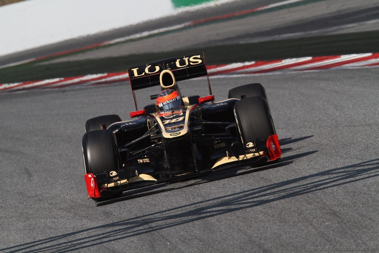 Barcelona Test Marzo 2012, 01.04.2012 Romain Grosjean (FRA), Lotus F1 Team E20 