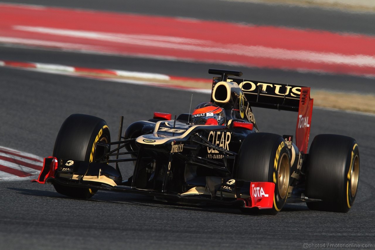 Barcelona Test Marzo 2012, 01.04.2012 Romain Grosjean (FRA), Lotus F1 Team E20 