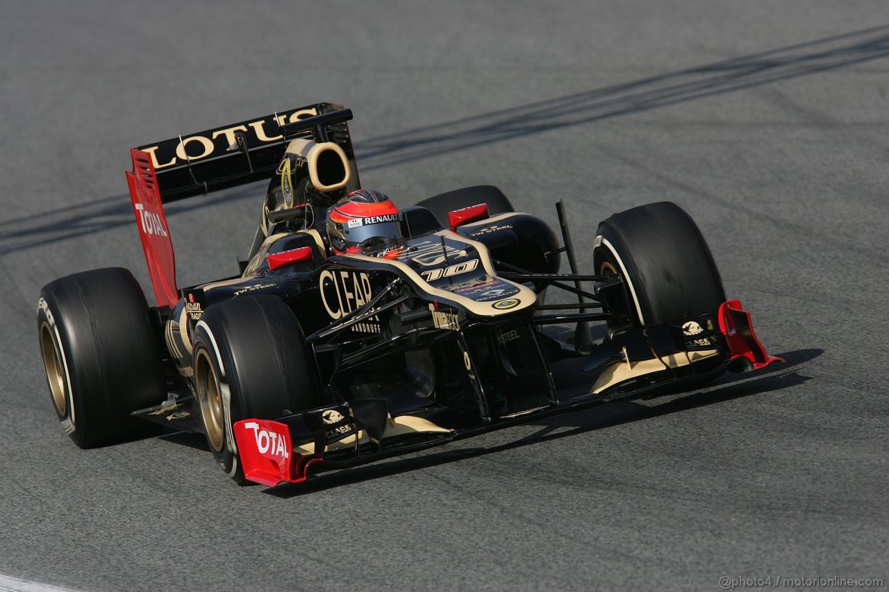 Barcelona Test Marzo 2012, 01.04.2012 Romain Grosjean (FRA), Lotus F1 Team E20 