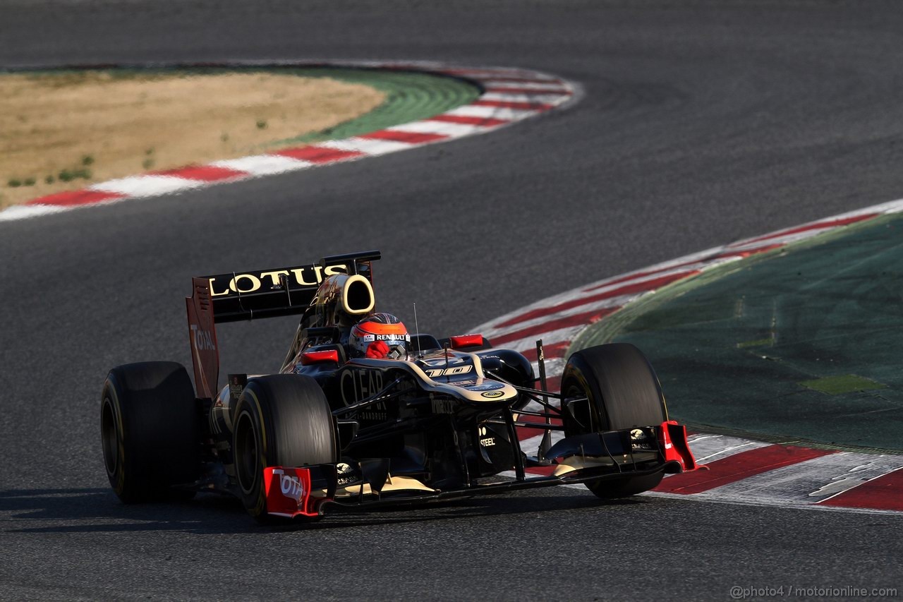 Barcelona Test Marzo 2012, 01.04.2012 Romain Grosjean (FRA), Lotus F1 Team E20 