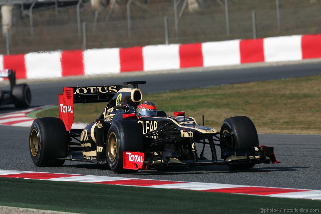 Barcelona Test Marzo 2012, 01.04.2012 Romain Grosjean (FRA), Lotus F1 Team E20 