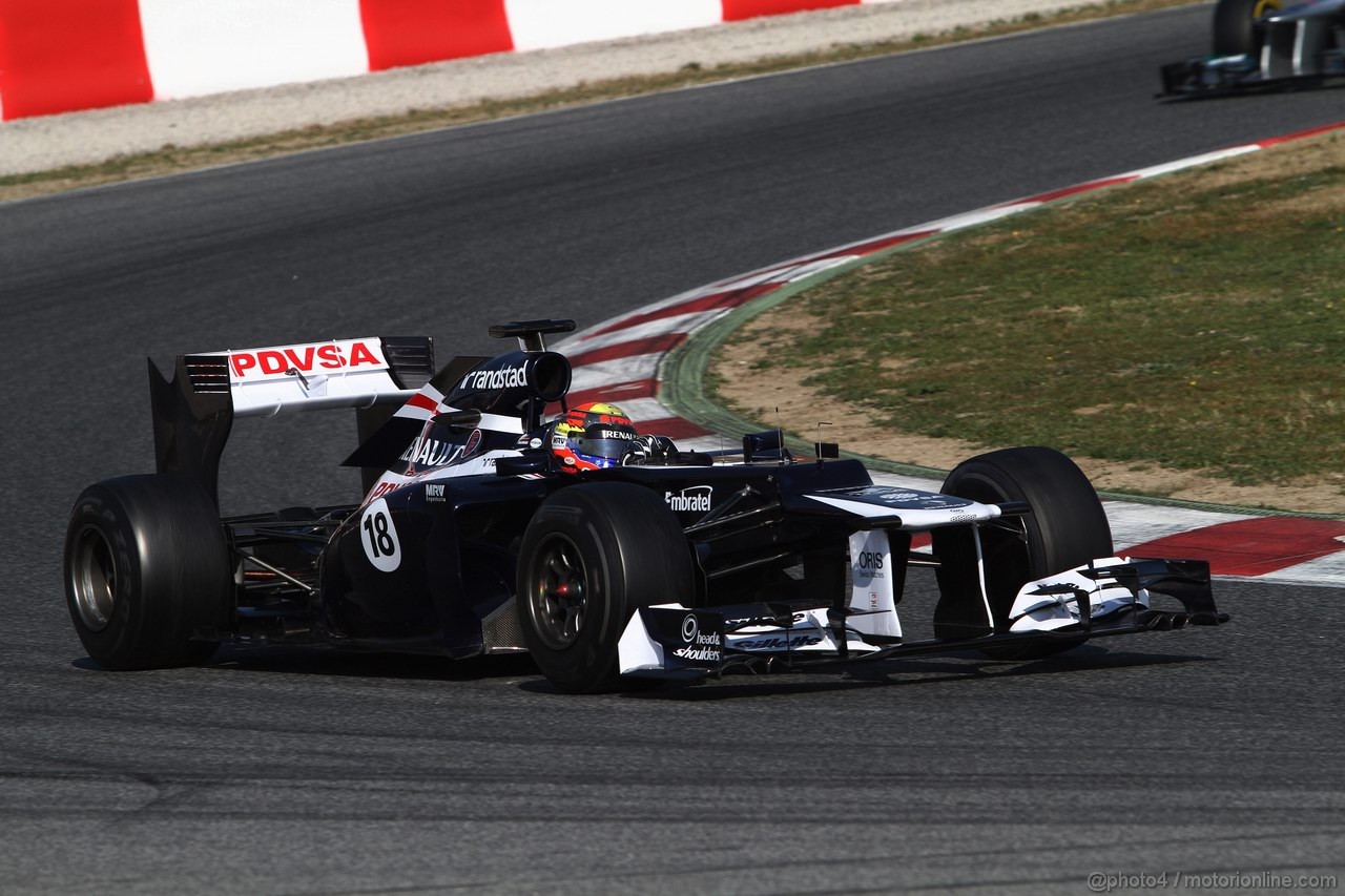 Barcelona Test Marzo 2012, 01.04.2012 Pastor Maldonado (VEN), Williams-Renault FW34 